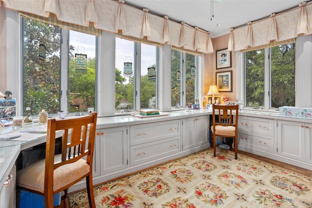 sunroom with a healthy amount of sunlight