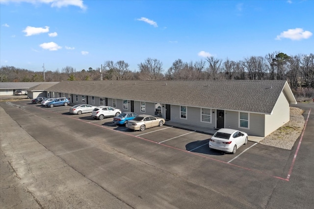 view of parking / parking lot