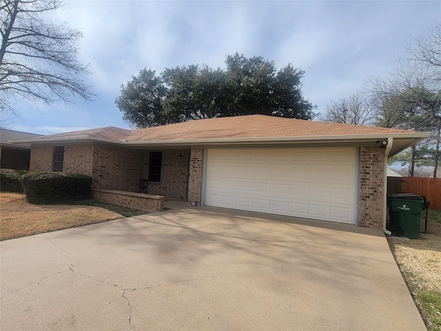 ranch-style house with a garage