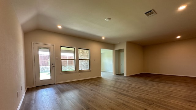 interior space featuring hardwood / wood-style floors