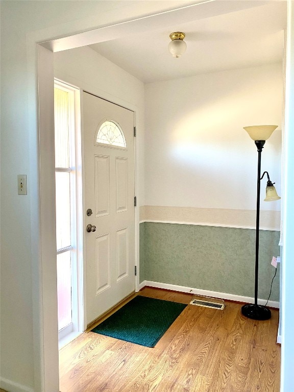 entryway featuring light wood-type flooring