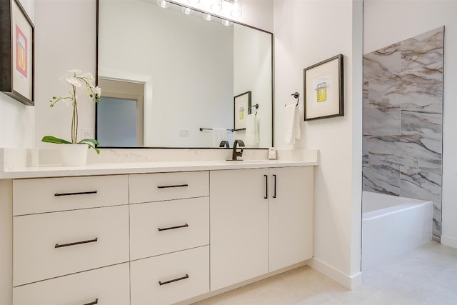 bathroom with vanity