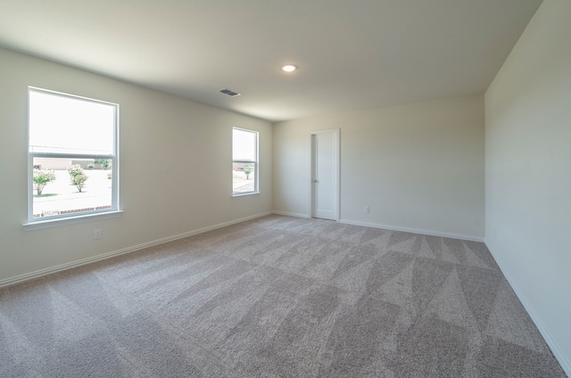 carpeted empty room with a healthy amount of sunlight