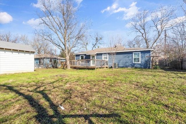 exterior space with a wooden deck