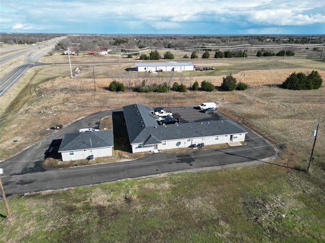 bird's eye view with a rural view