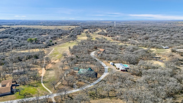 view of aerial view