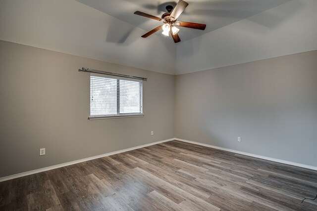 bedroom with hardwood / wood-style flooring and ceiling fan