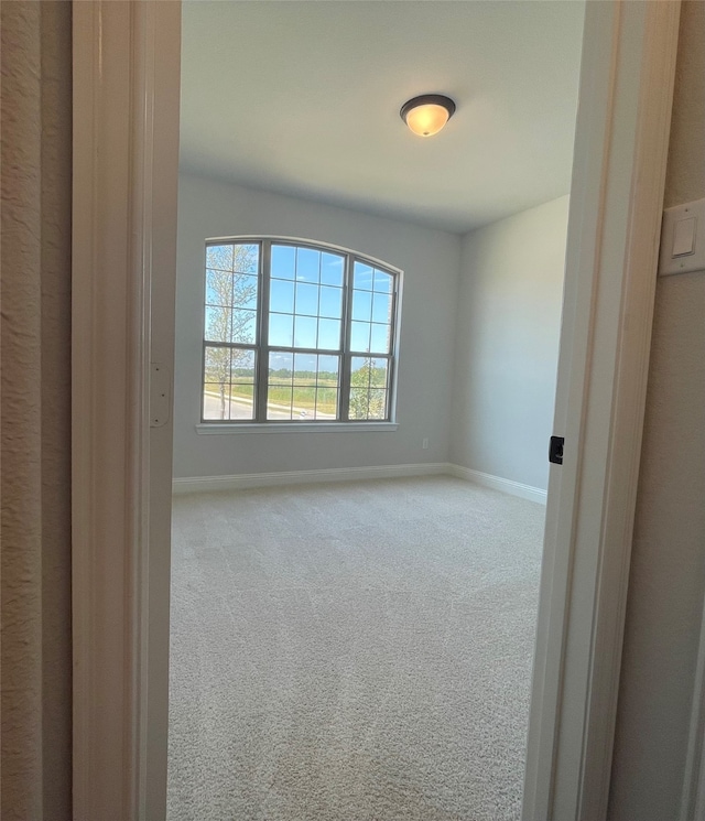 unfurnished room featuring carpet