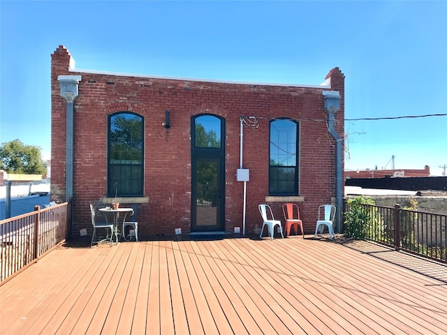 view of deck