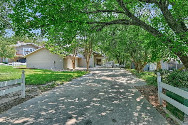 view of front of house with a front yard