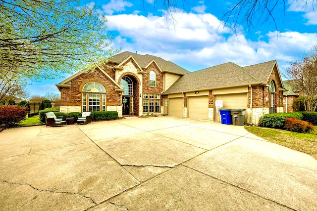 view of property with a garage