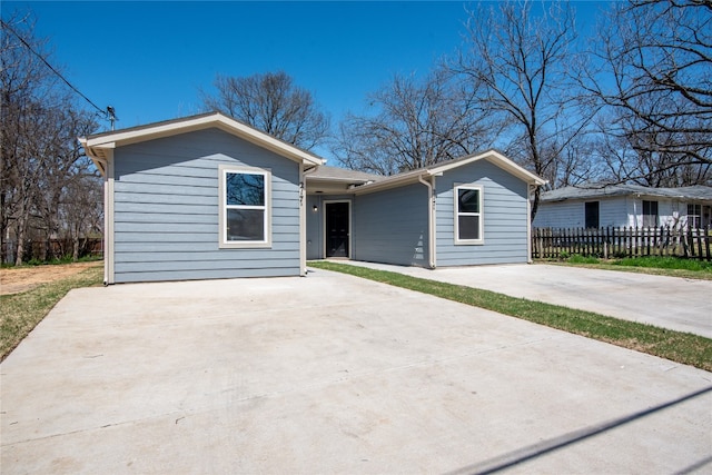 view of ranch-style house