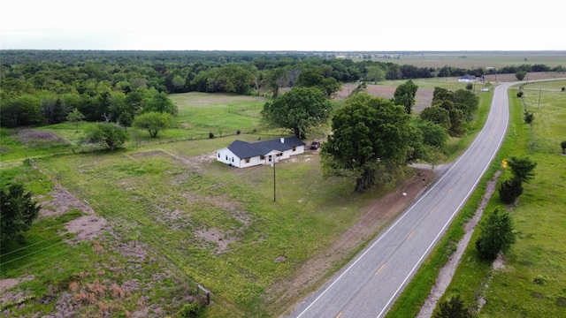 bird's eye view featuring a rural view