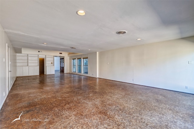 view of unfurnished living room