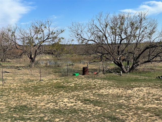 view of yard featuring a rural view