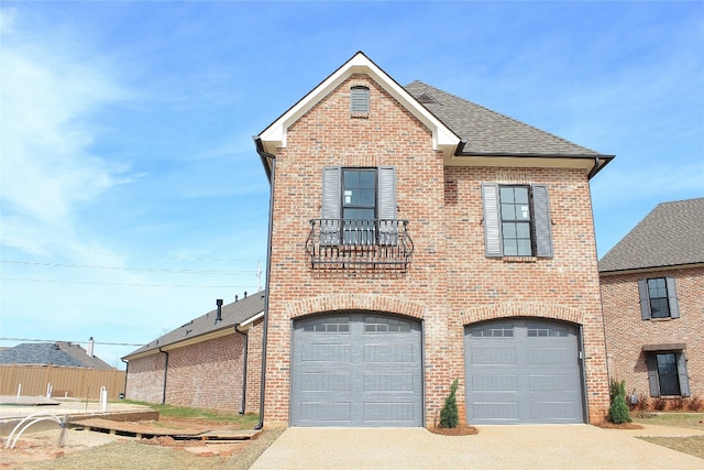 front of property featuring a garage