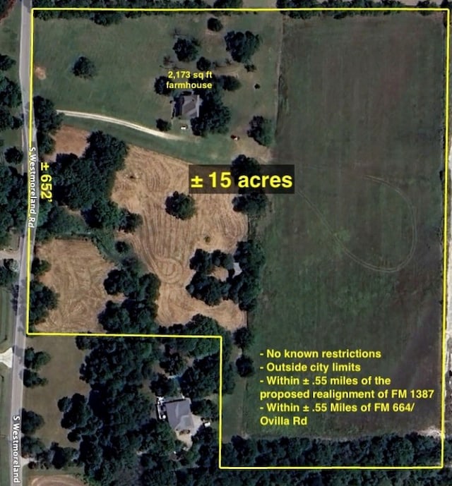 406 S Westmoreland Rd, Waxahachie TX, 75167 land for sale