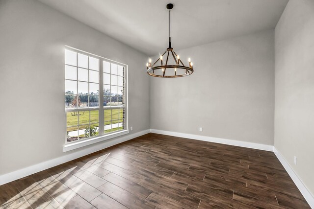 hall with dark hardwood / wood-style floors