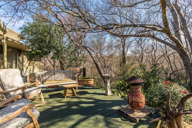 view of wooden terrace