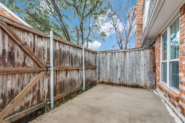 view of patio / terrace featuring a fenced backyard