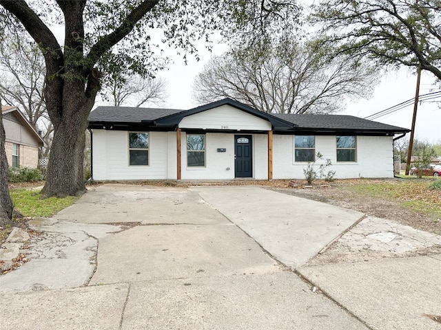 view of ranch-style house