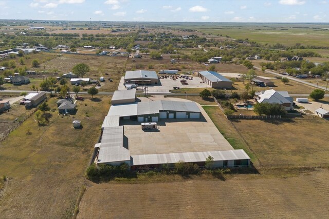 aerial view with a rural view