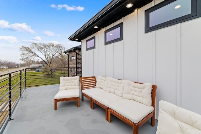 balcony with an outdoor living space