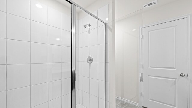 bathroom with walk in shower