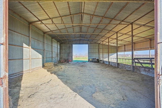 view of horse barn