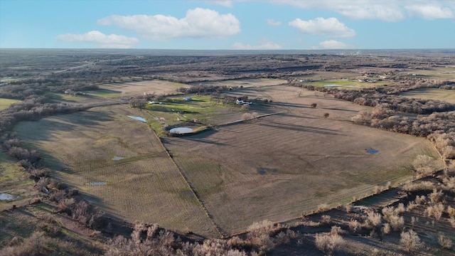 aerial view with a rural view