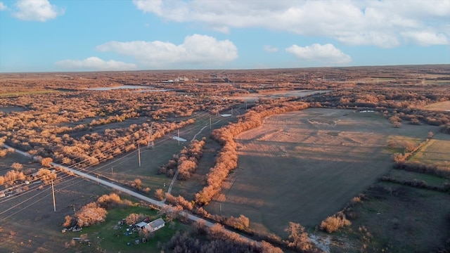 bird's eye view featuring a rural view