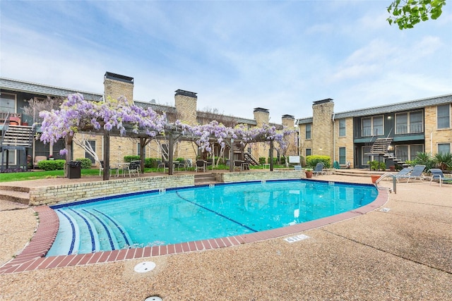 view of pool with a patio