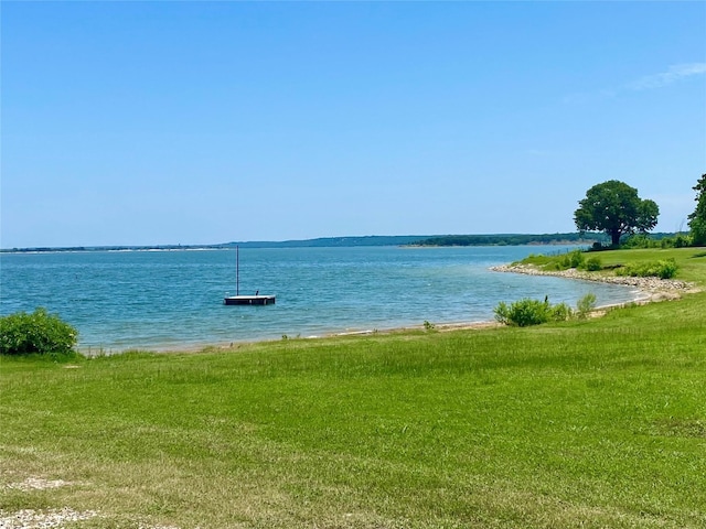 view of property view of water