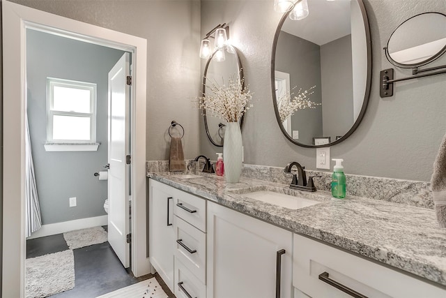 bathroom with shower / bath combo