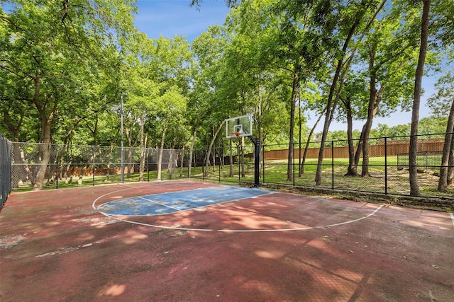 view of basketball court