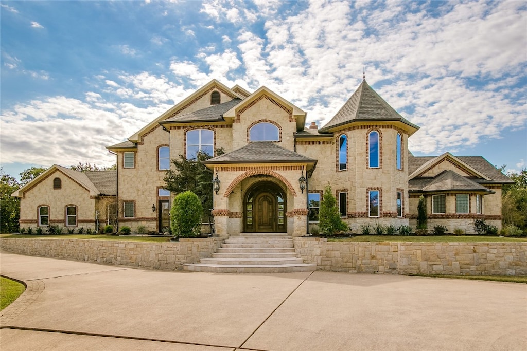 view of front of home featuring french doors