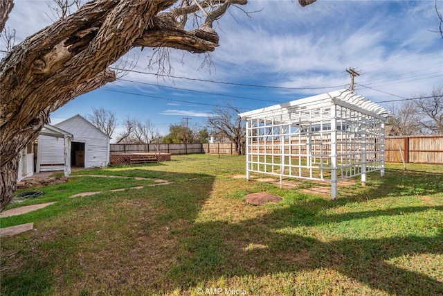 1832 Commercial Ave, Anson, TX 79501 - view of yard with an outbuilding