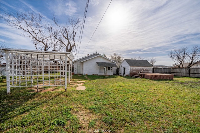 1832 Commercial Ave, Anson, TX 79501 - view of yard