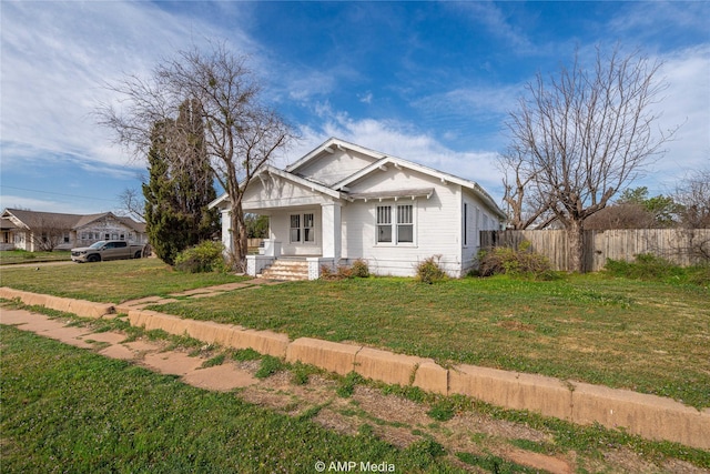 1832 Commercial Ave, Anson, TX 79501 - view of front facade with a front lawn
