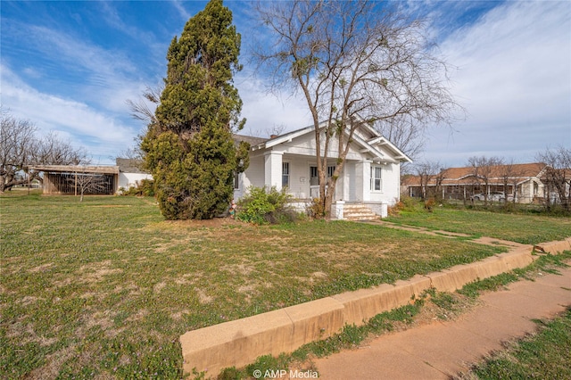 1832 Commercial Ave, Anson, TX 79501 - view of front of home featuring a front lawn