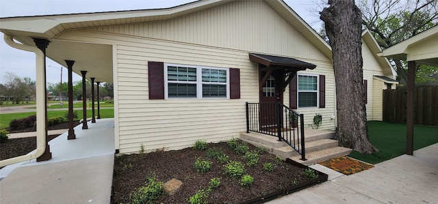 view of front of home