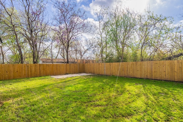 view of yard featuring a patio area