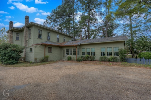 view of front of home