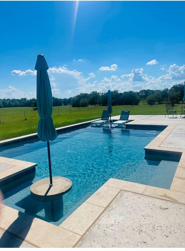 812 Mckenzie Rd, Tioga, TX 76271 - outdoor pool with a yard and a patio area