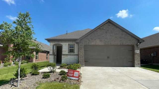 view of front of house featuring a garage