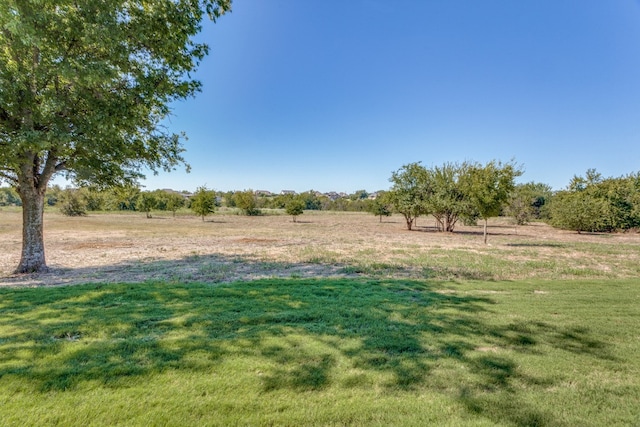 view of yard featuring a rural view