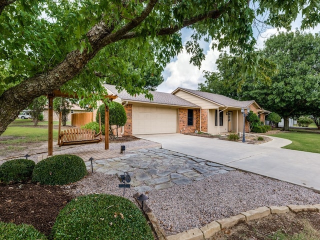 ranch-style house with a garage