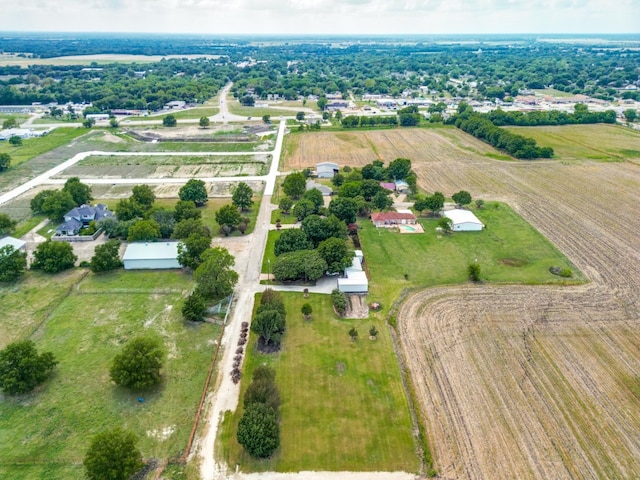 drone / aerial view featuring a rural view