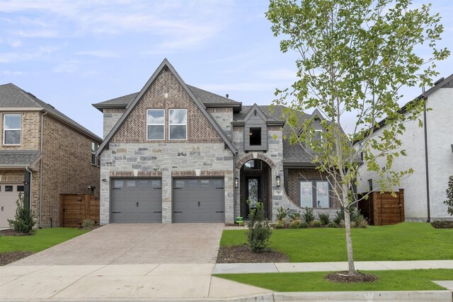 1841 Jasmine June, Mesquite, TX 75181 - view of front of home featuring a garage, a front lawn, driveway, and a shingled roof