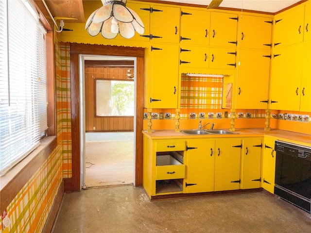 kitchen with dishwasher and sink